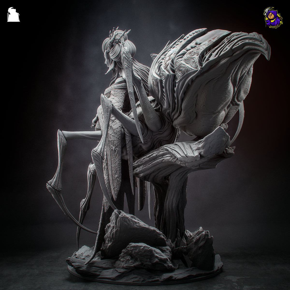1848 Jorogumo_Japanese folklore - STL 3D Print Files