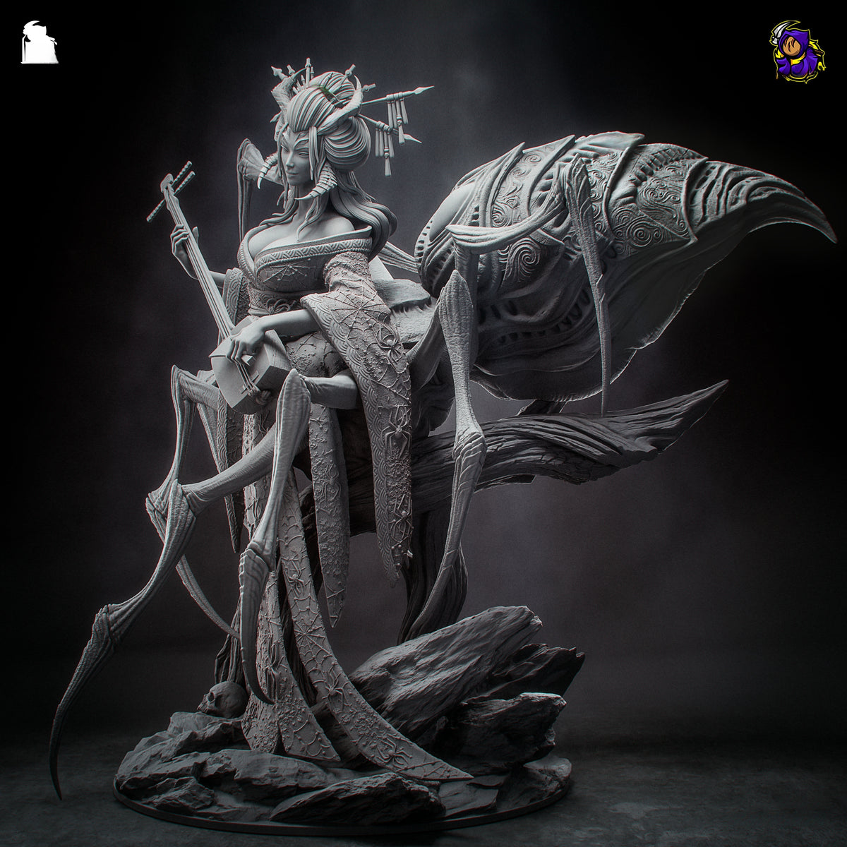 1848 Jorogumo_Japanese folklore - STL 3D Print Files