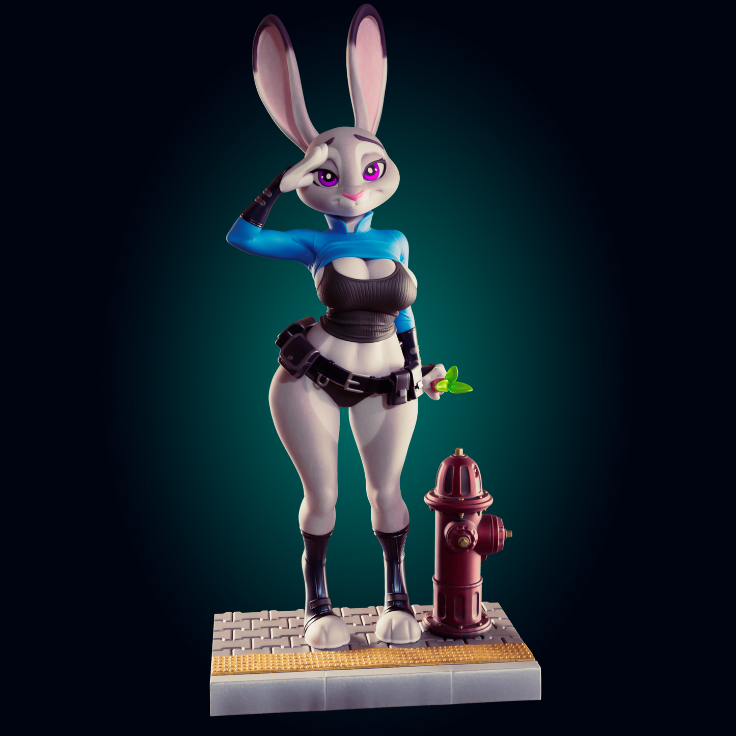 1493 Judy Hops_Bunny Cop NSFW - STL 3D Print Files
