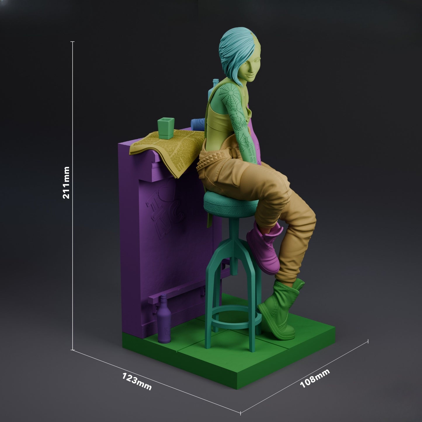0361 Judy_Cyberpunk 2077 - STL 3D Print Files