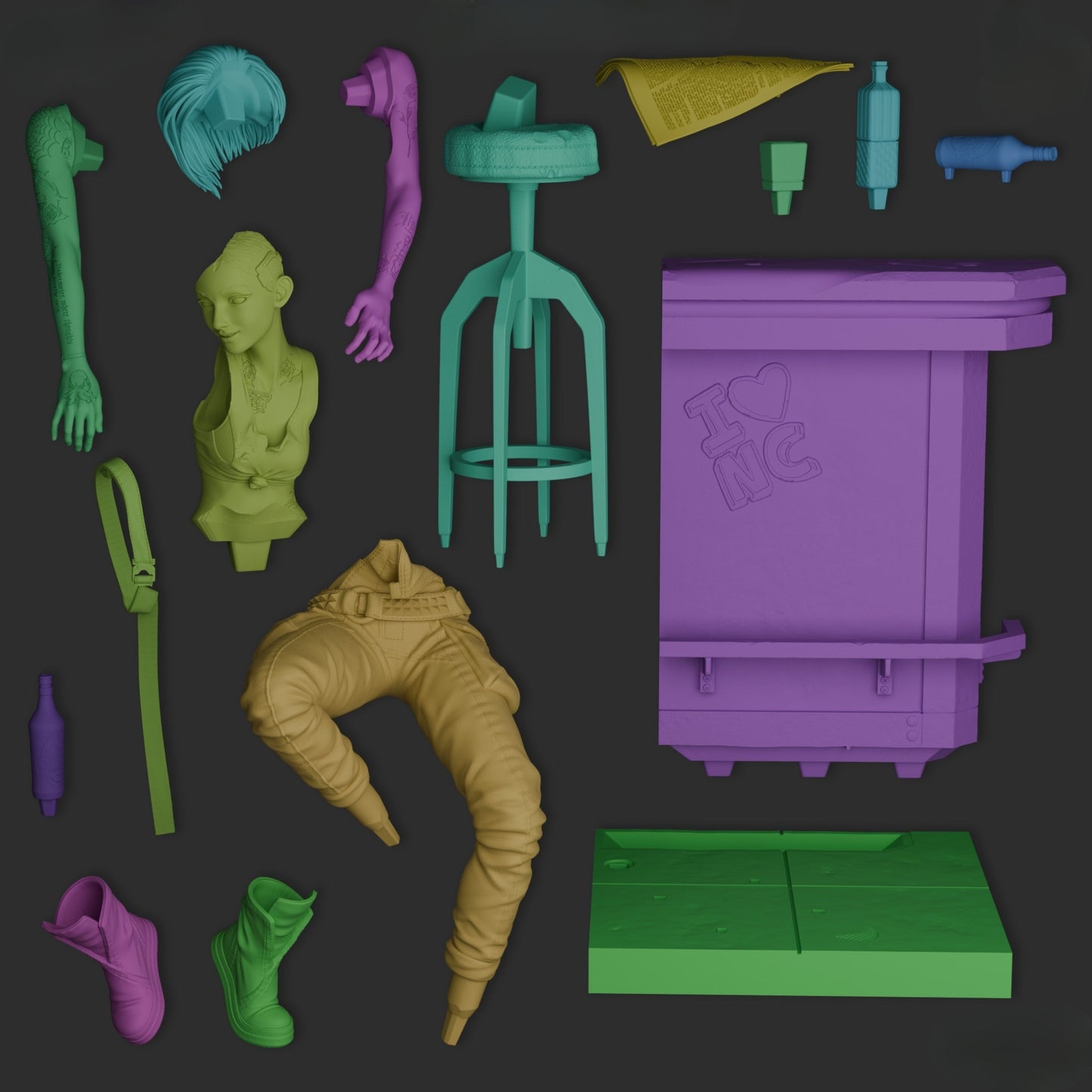 0361 Judy_Cyberpunk 2077 - STL 3D Print Files