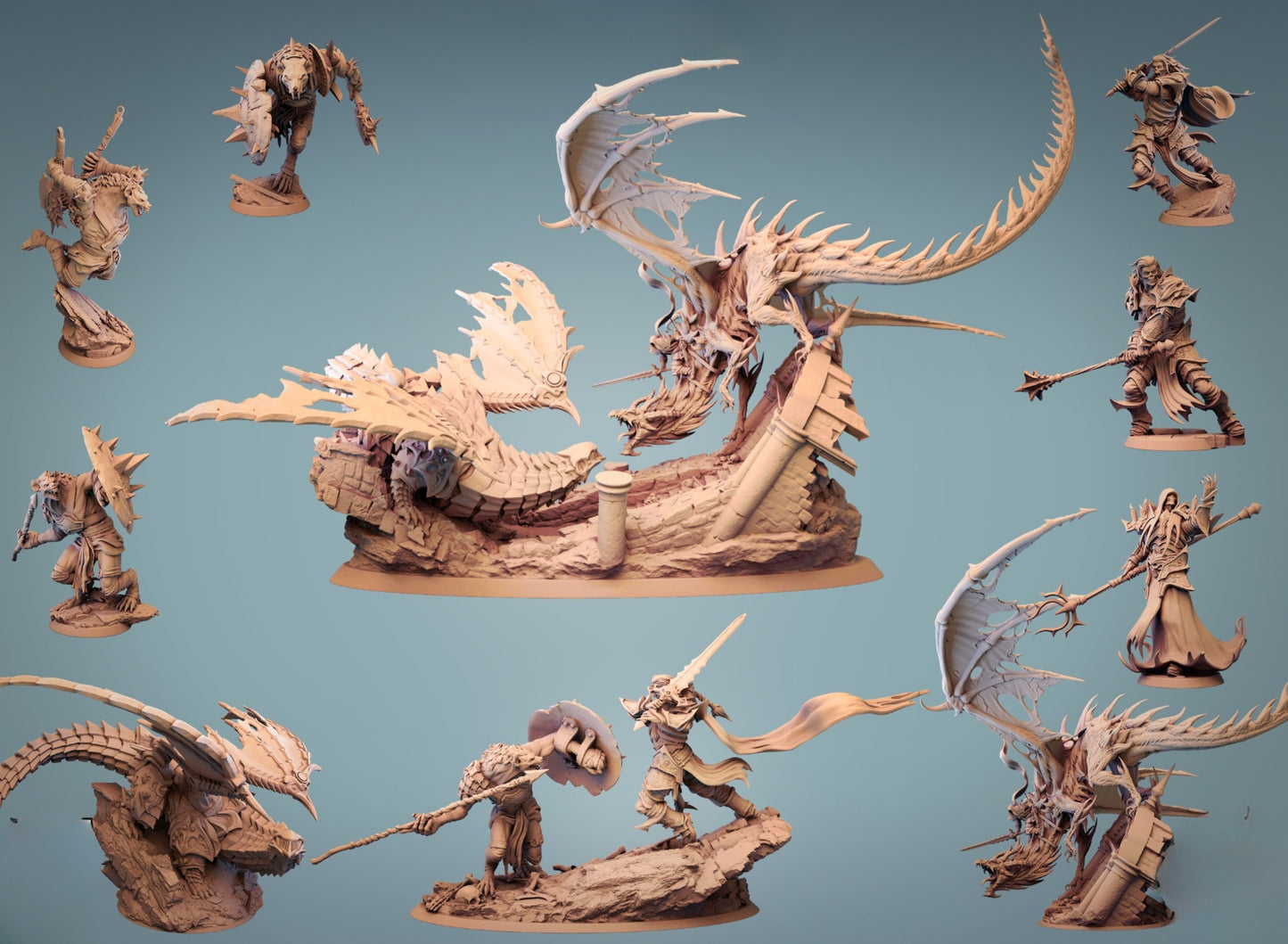 0701 Dragons of Chaos Miniatures - STL 3D Print Files