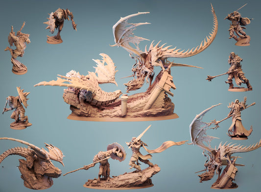 0701 Dragons of Chaos Miniatures - STL 3D Print Files