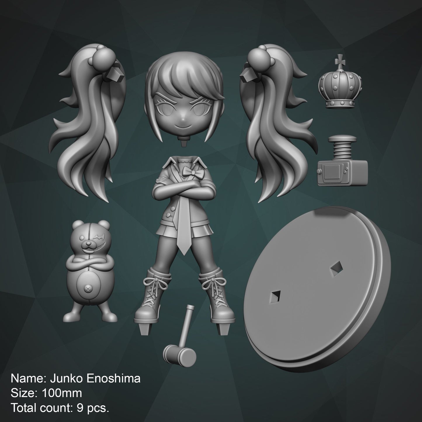 0148 Junko Enoshima - STL 3D Print Files