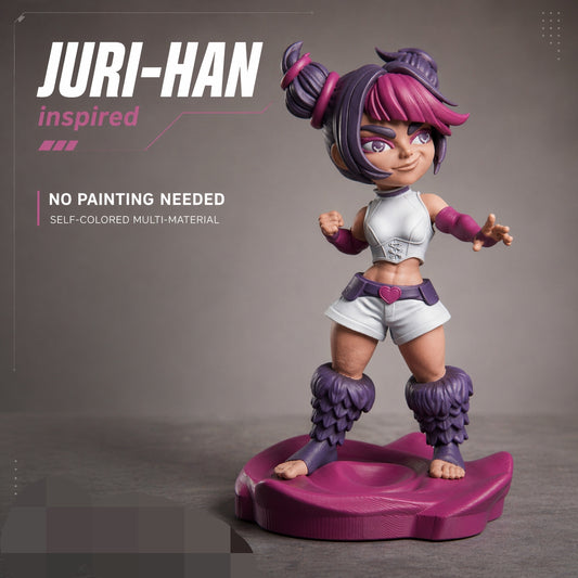 1537 Juri_Street Fighter - STL 3D Print Files