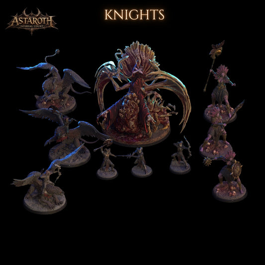 1509 Astaroth Internal Court Miniatures Set May2026 CC - STL 3D Print Files