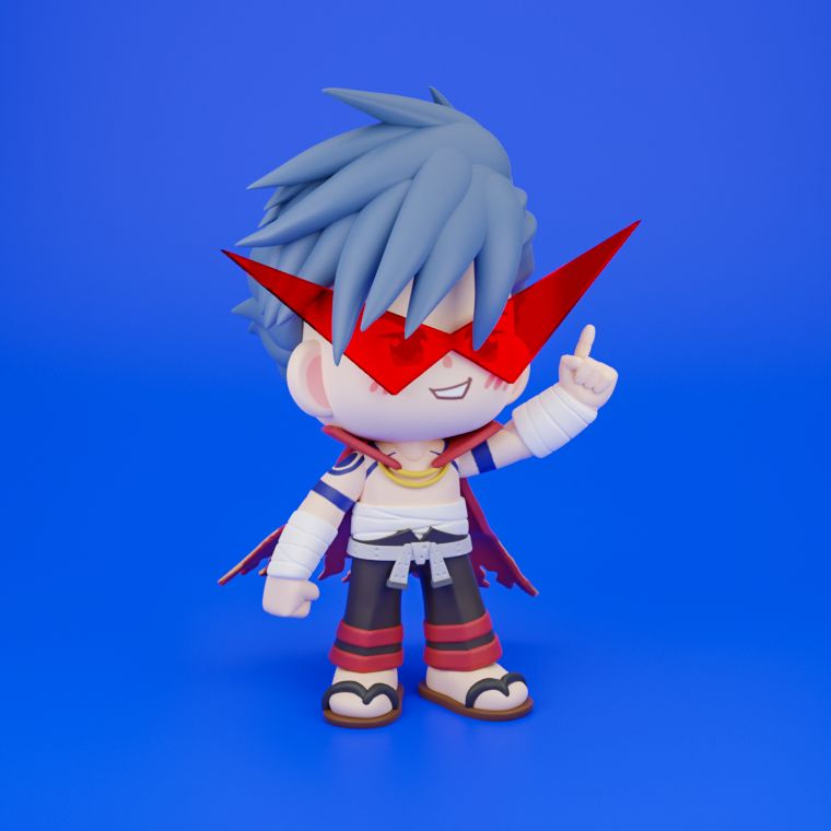 0122 Kamina - STL 3D Print Files