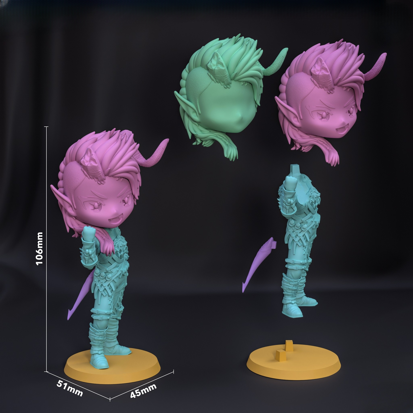 0064 Karlach - Baldur's Gate3 - STL 3D Print Files