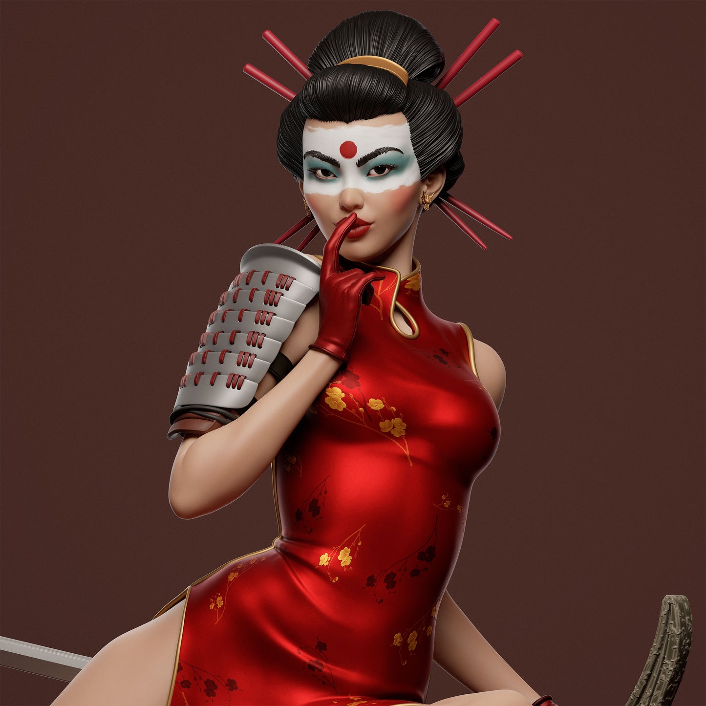 0312 Katana_Bombshell - STL 3D Print Files
