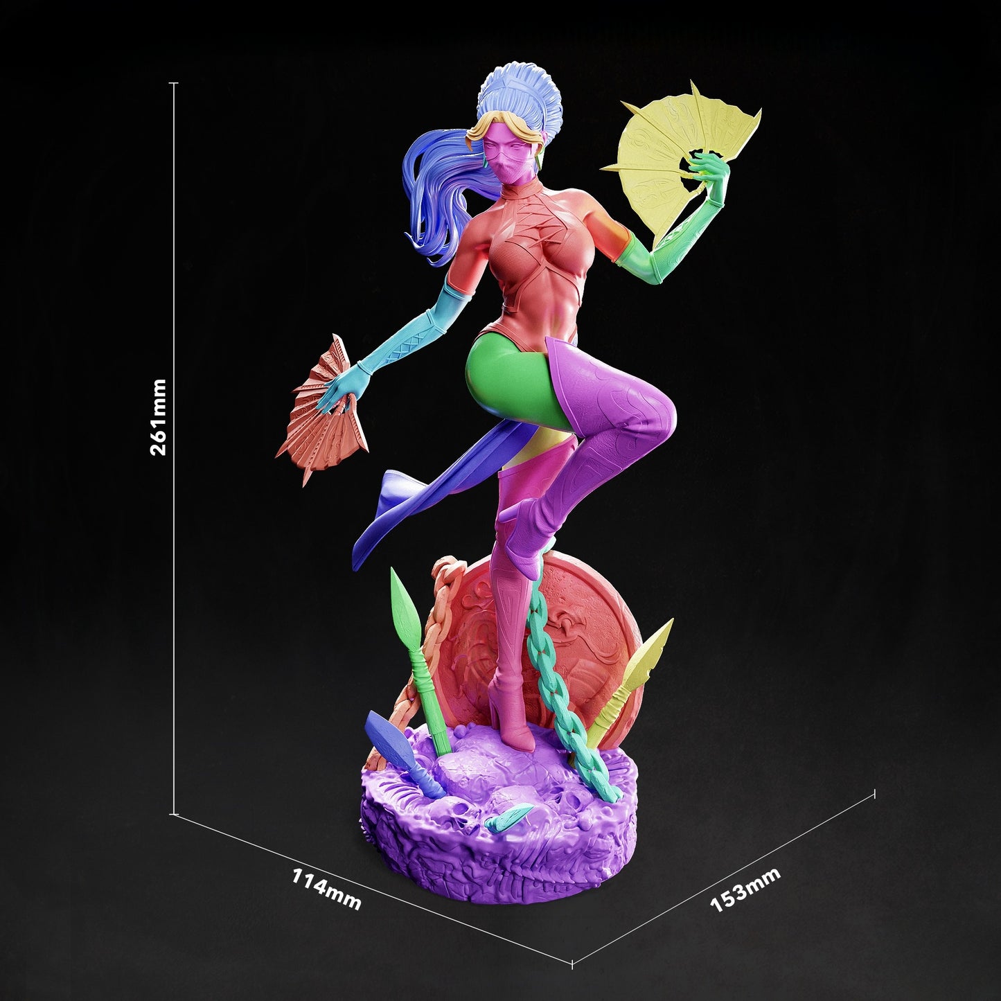 1169 Kitana_Mortal Kombat - STL 3D Print Files