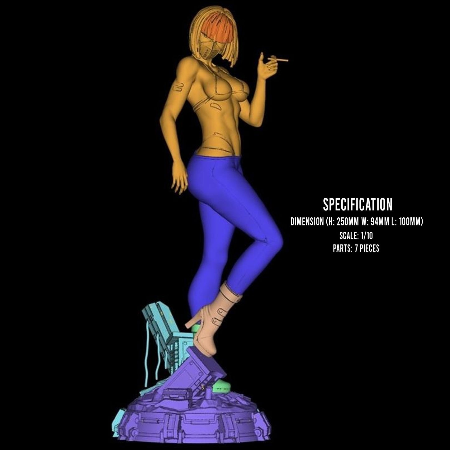 1119 Kiwi_Cyberpunk Edgerunners - STL 3D Print Files