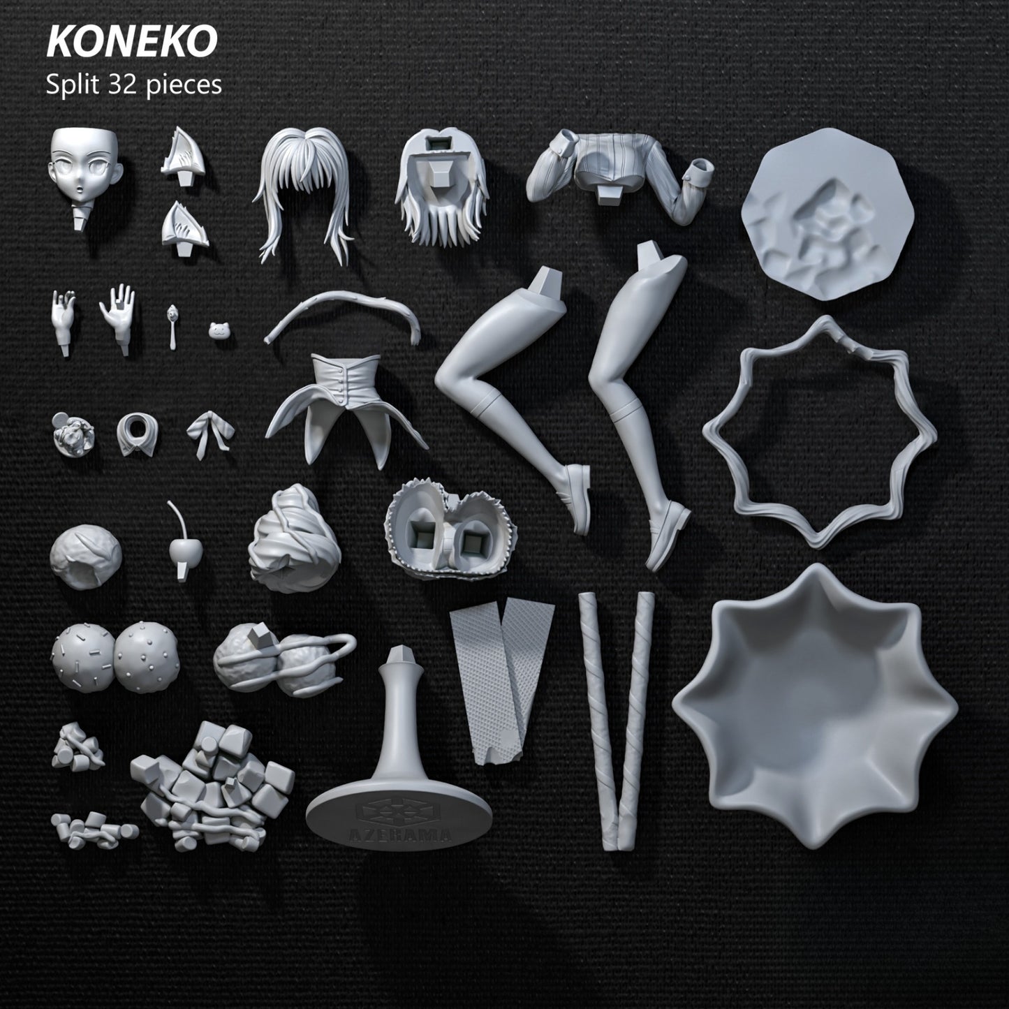 1479 Koneko Toujou_High School DxD - STL 3D Print Files