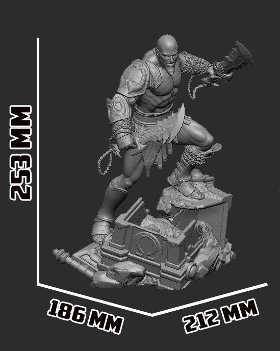 1229 Kratos_God of War 3 - STL 3D Print File