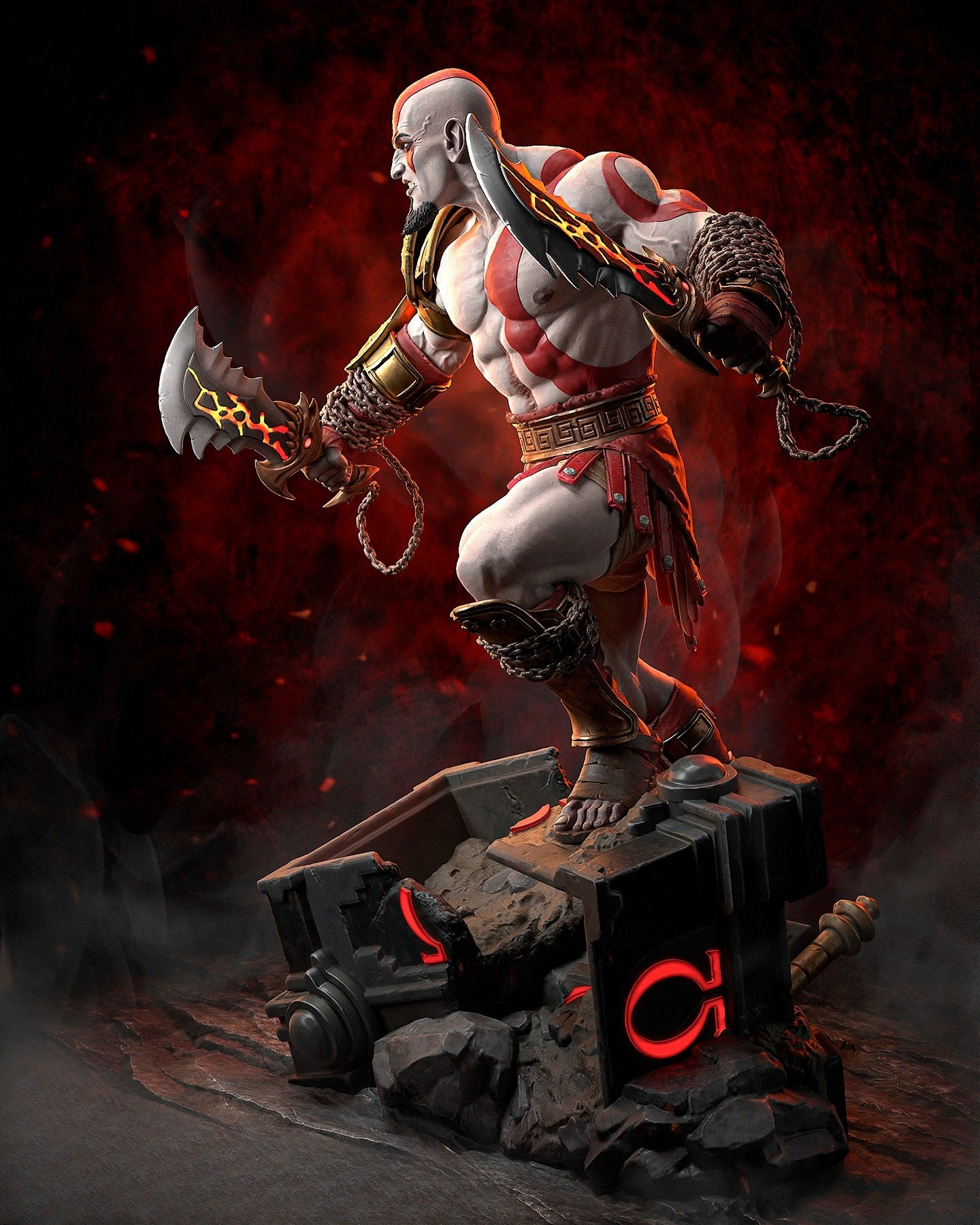 1229 Kratos_God of War 3 - STL 3D Print File
