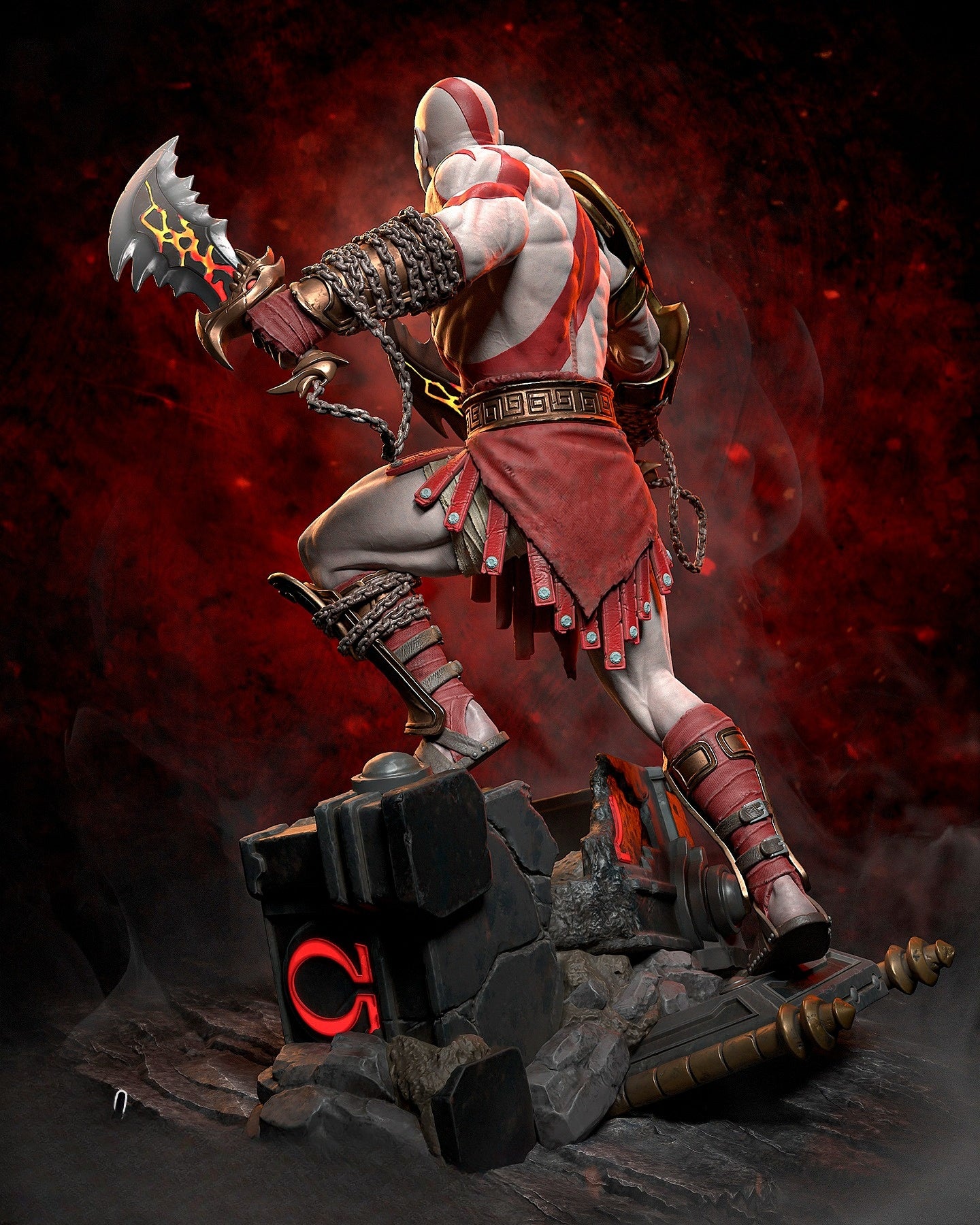 1229 Kratos_God of War 3 - STL 3D Print File