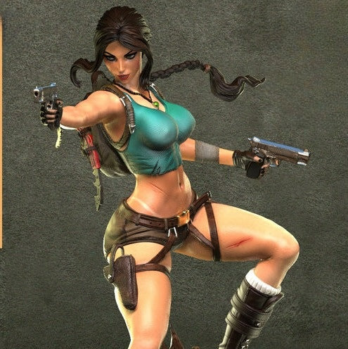0634 Lara Croft - Tomb Raider (3588) - STL 3D Print Files
