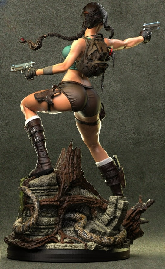 0634 Lara Croft - Tomb Raider (3588) - STL 3D Print Files