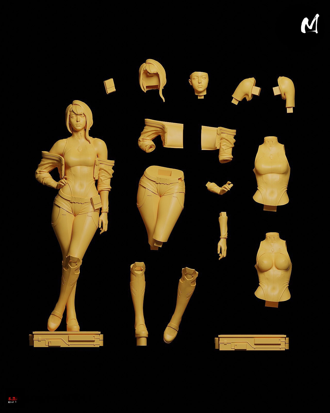 1621 Lucy_Cyberpunk Edgerunners NSFW - STL 3D Print Files