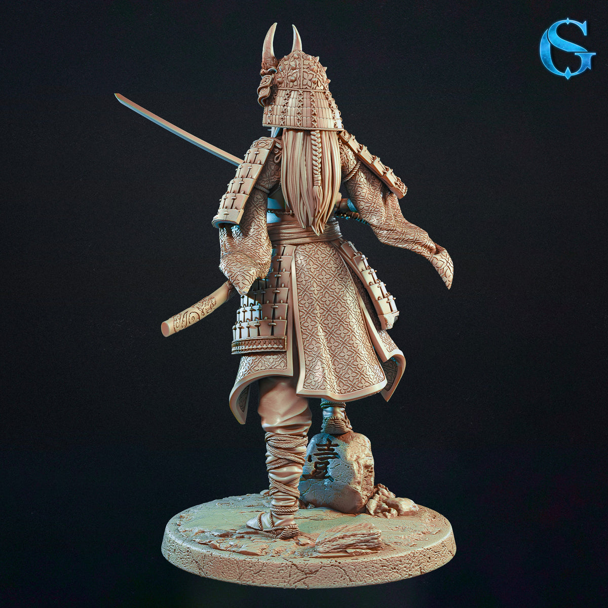 1774 Lady Aiko_Samurai Fighter Mini - STL 3D Print Files