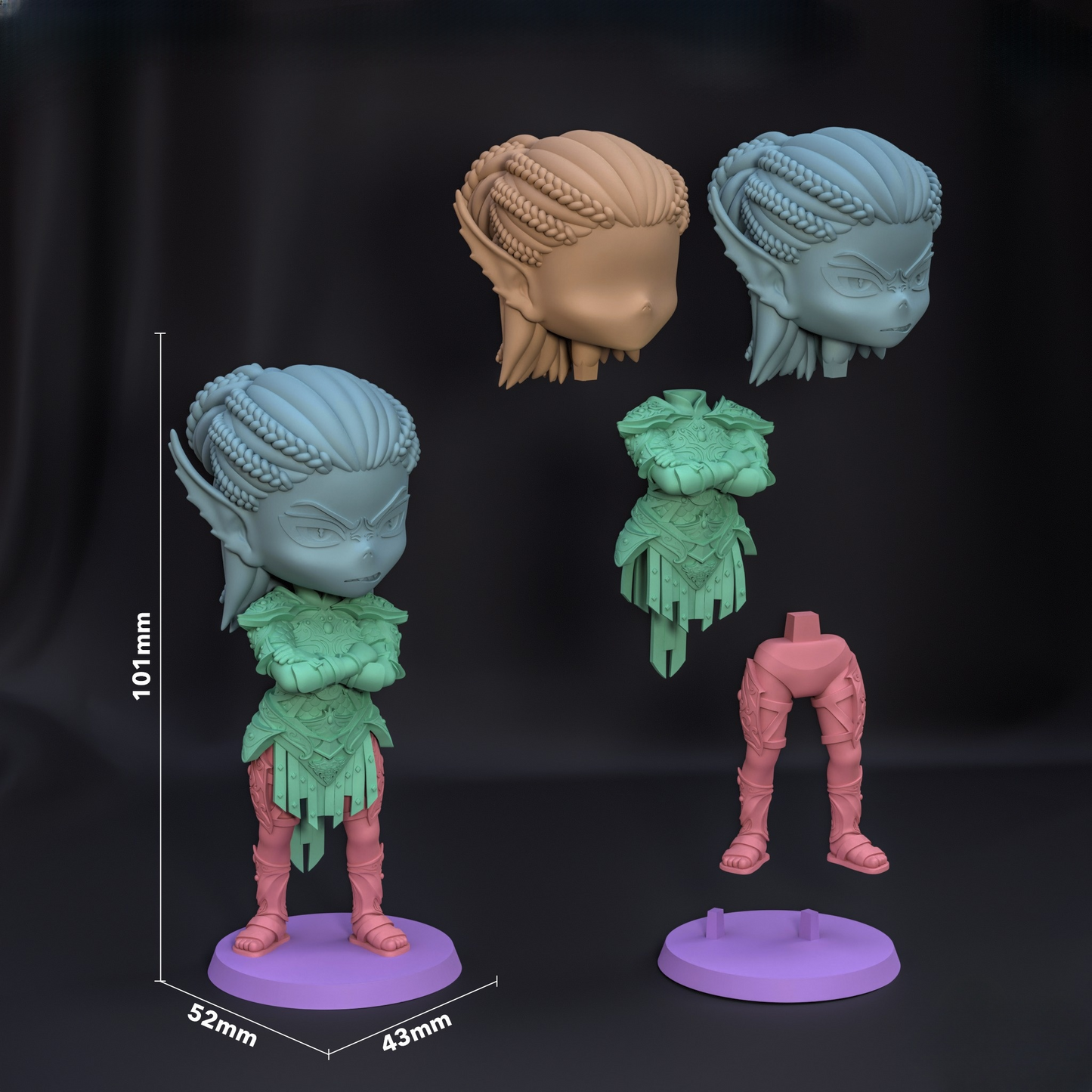 0078 Lae'zel - Baldur's Gate3 - STL 3D Print Files