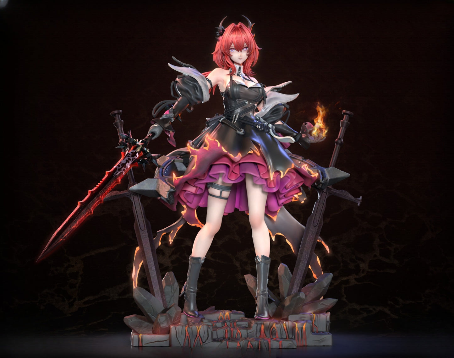 0717 Laevatain_Arknights Enfield - STL 3D Print Files