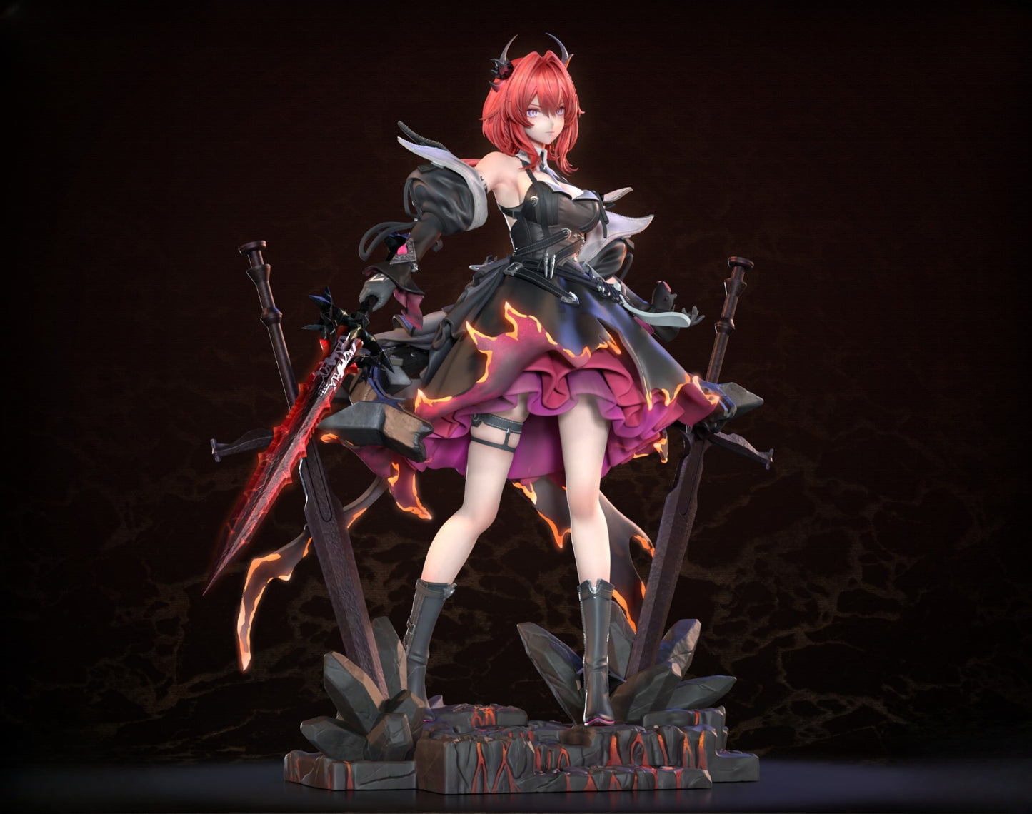 0717 Laevatain_Arknights Enfield - STL 3D Print Files