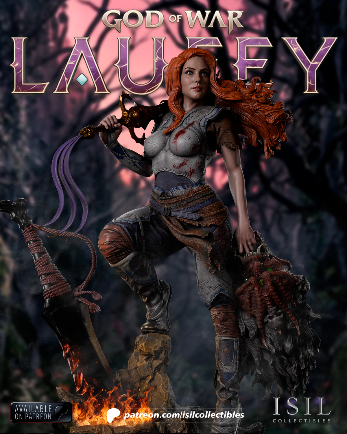 2116 Laufey Faye_God of War - STL 3D Print Files