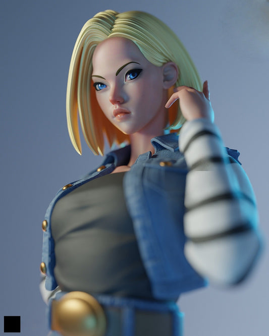 1019 Android 18_DragonBallZ - STL 3D Print Files