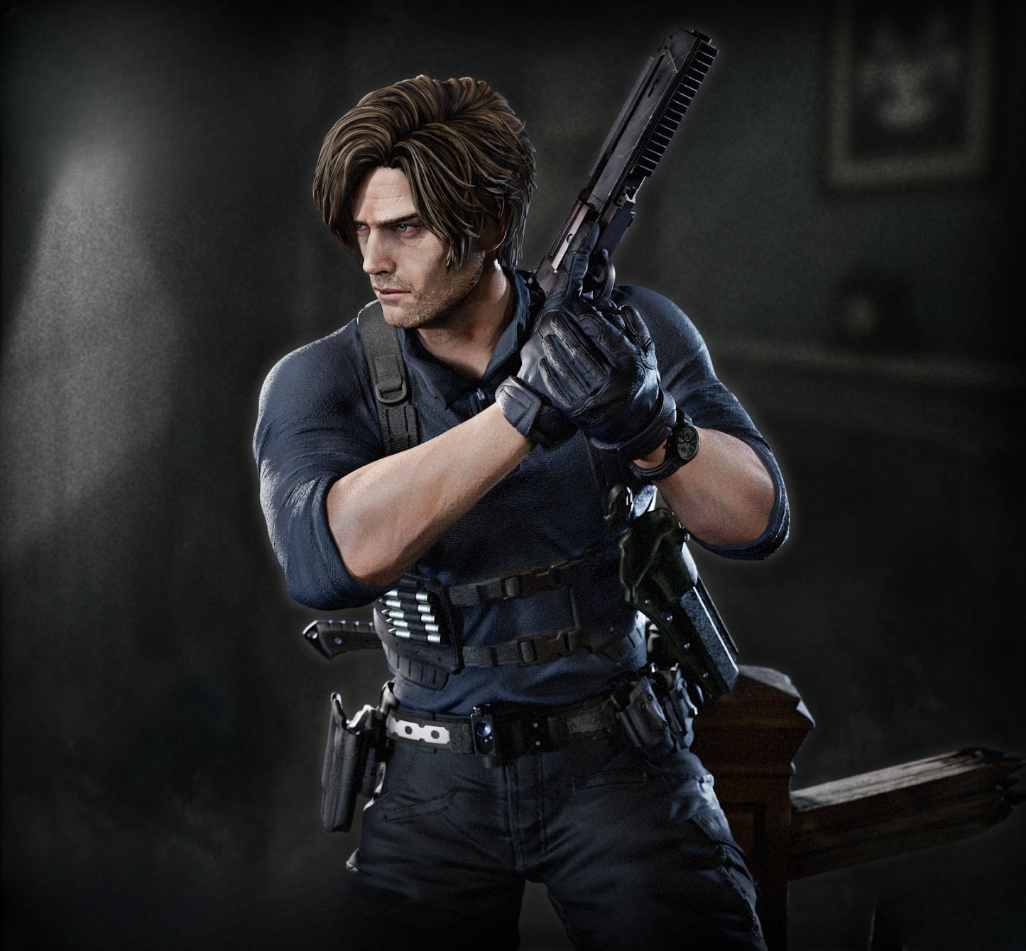 0822 Leon Kennedy (Resident Evil Requiem) - STL 3D Print Files