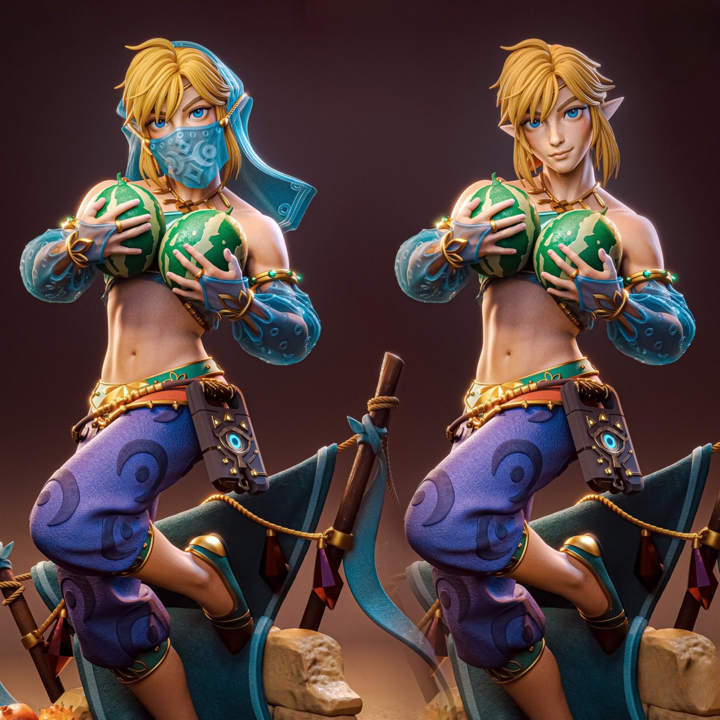 1273 Gerudo Link_The Legend of Zelda - STL 3D Print File