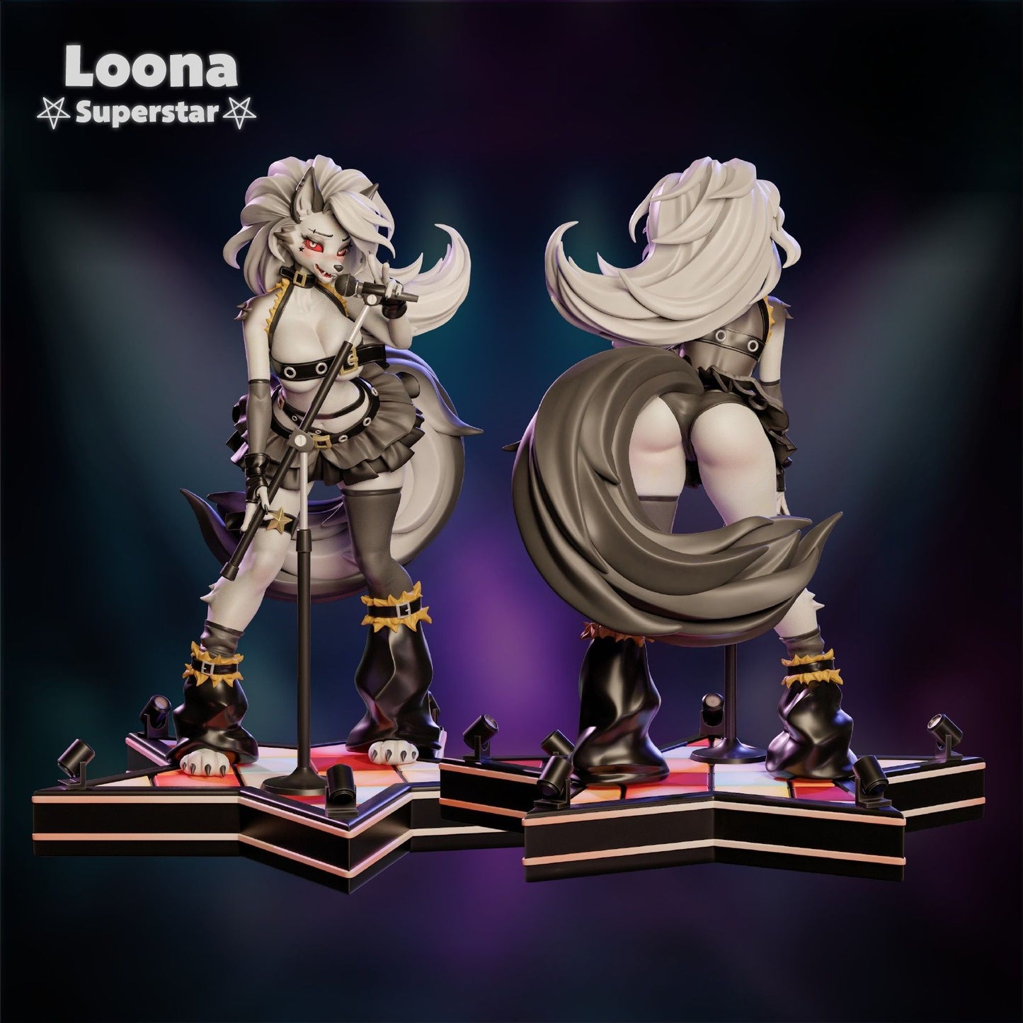 0393 Loona_Helluva Boss NSFW - STL 3D Print Files