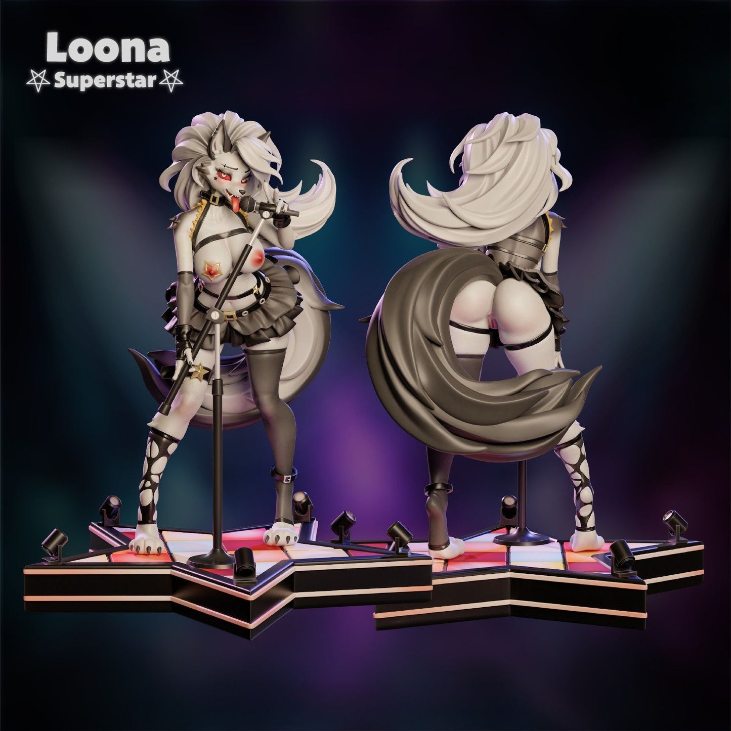 0393 Loona_Helluva Boss NSFW - STL 3D Print Files