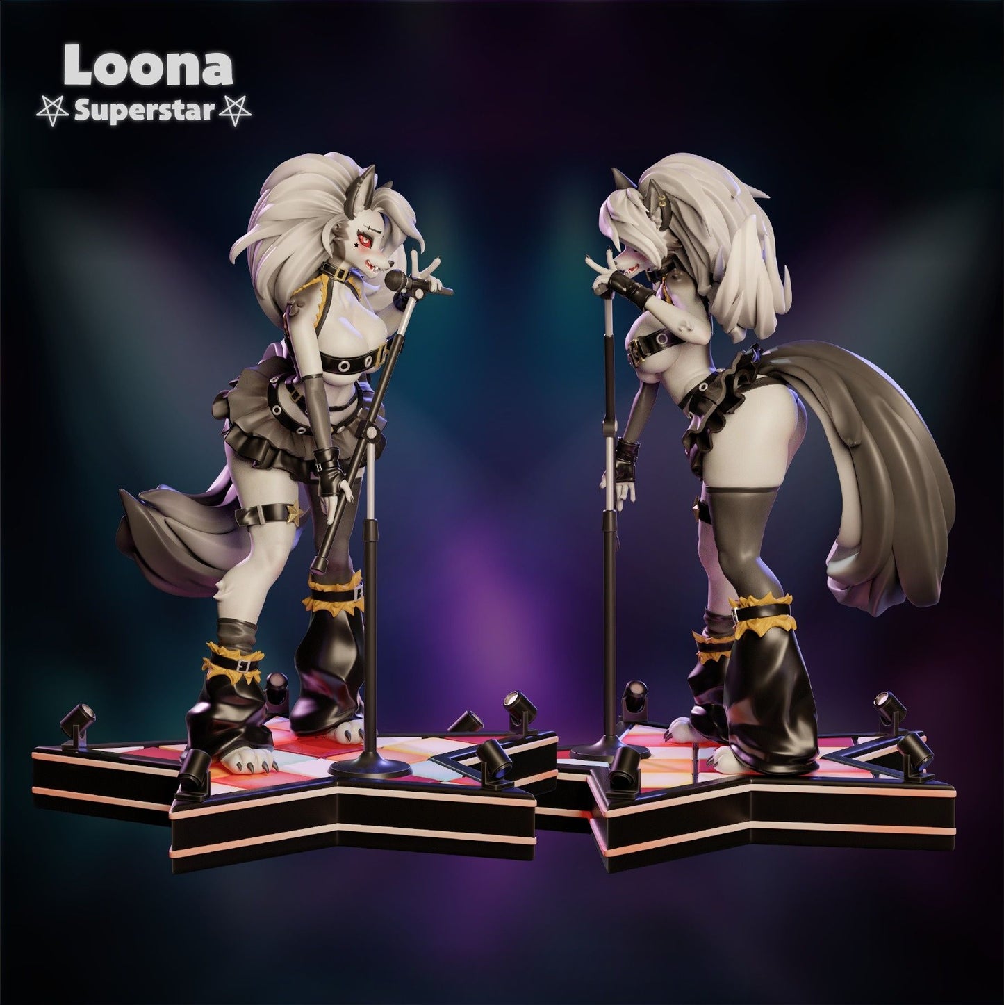 0393 Loona_Helluva Boss NSFW - STL 3D Print Files