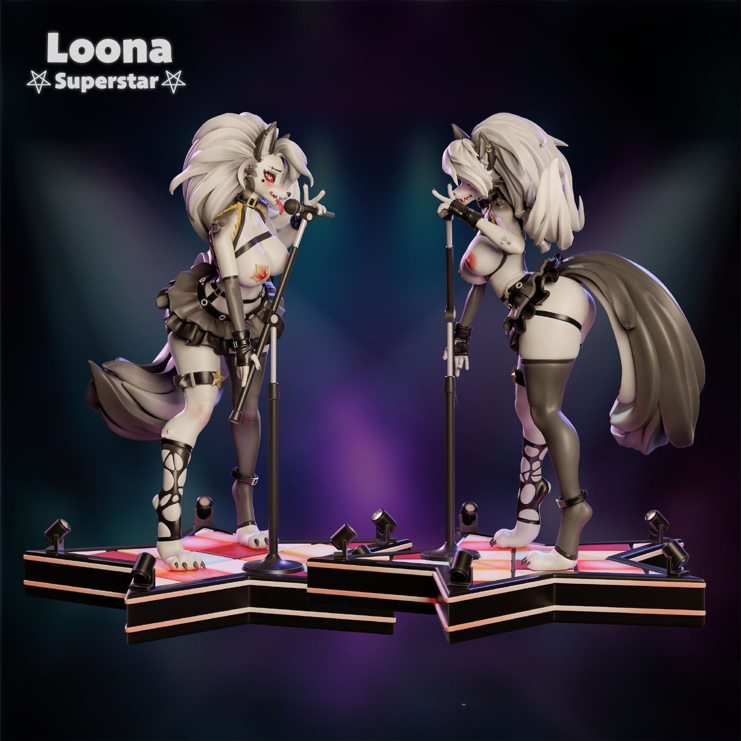 0393 Loona_Helluva Boss NSFW - STL 3D Print Files
