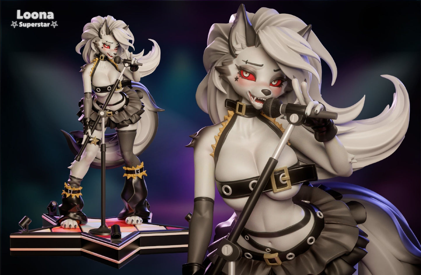 0393 Loona_Helluva Boss NSFW - STL 3D Print Files