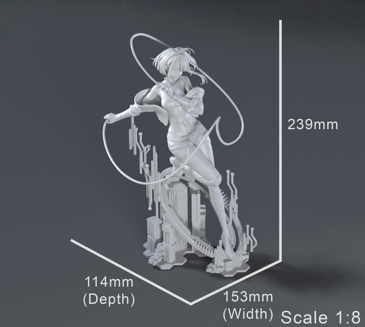 1806 Lucy_Cyberpunk Edgerunners - STL 3D Print Files