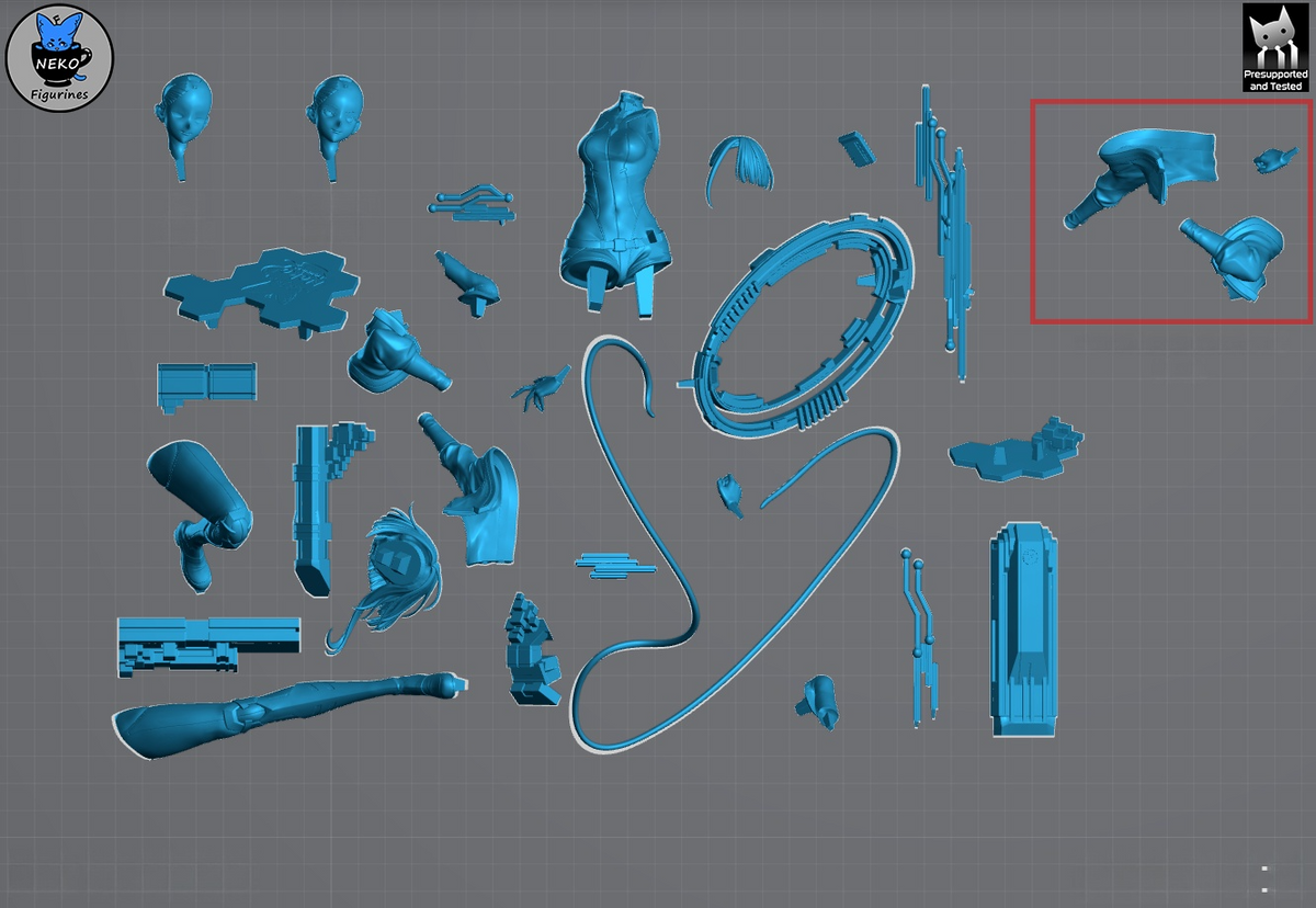 1806 Lucy_Cyberpunk Edgerunners - STL 3D Print Files