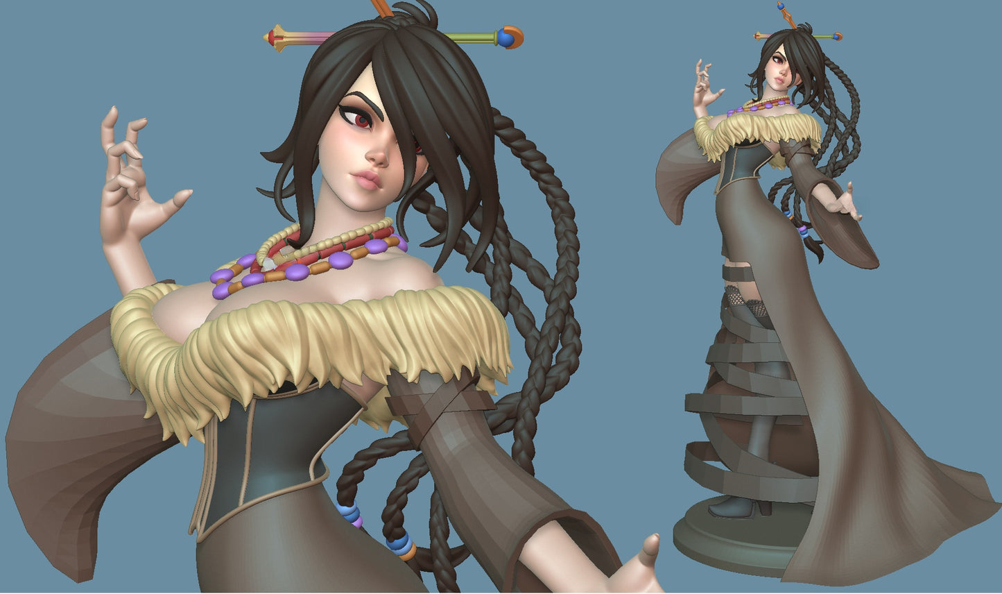 1118 Lulu_Final Fantasy X - STL 3D Print Files