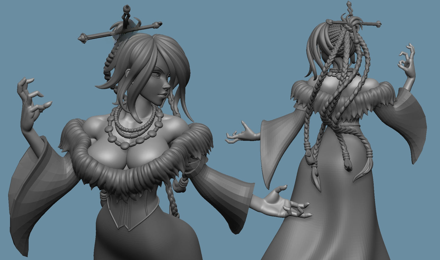 1118 Lulu_Final Fantasy X - STL 3D Print Files