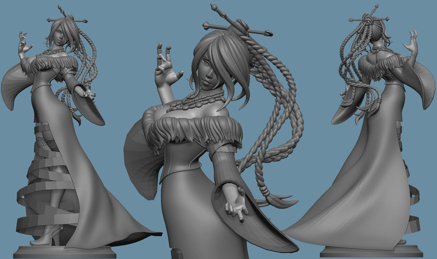 1118 Lulu_Final Fantasy X - STL 3D Print Files