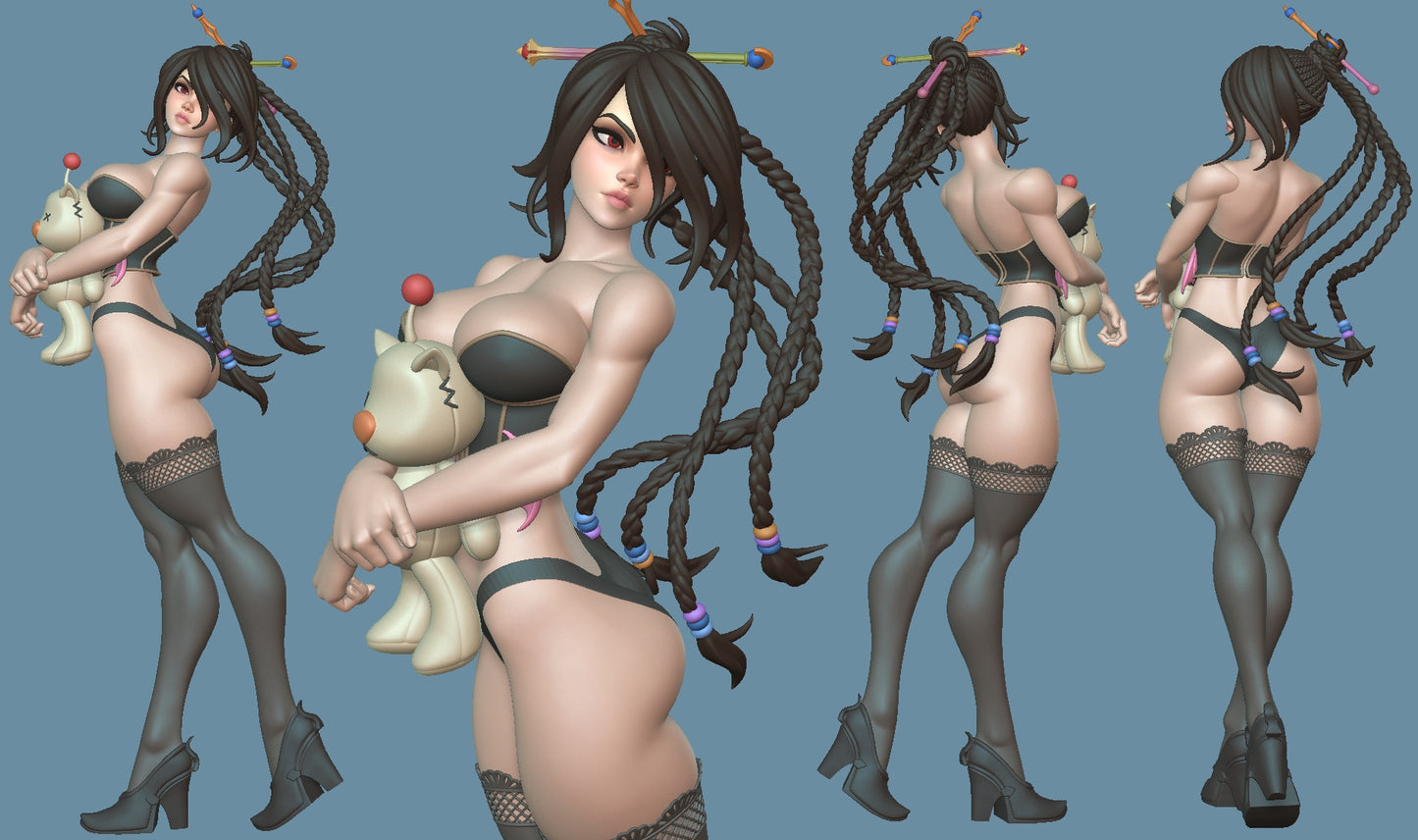 1118 Lulu_Final Fantasy X - STL 3D Print Files