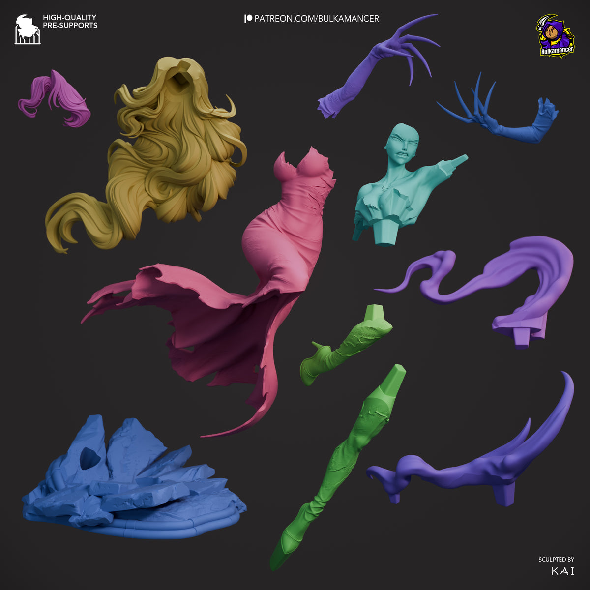 2154 Lust_Fullmetal Alchemist - STL 3D Print Files