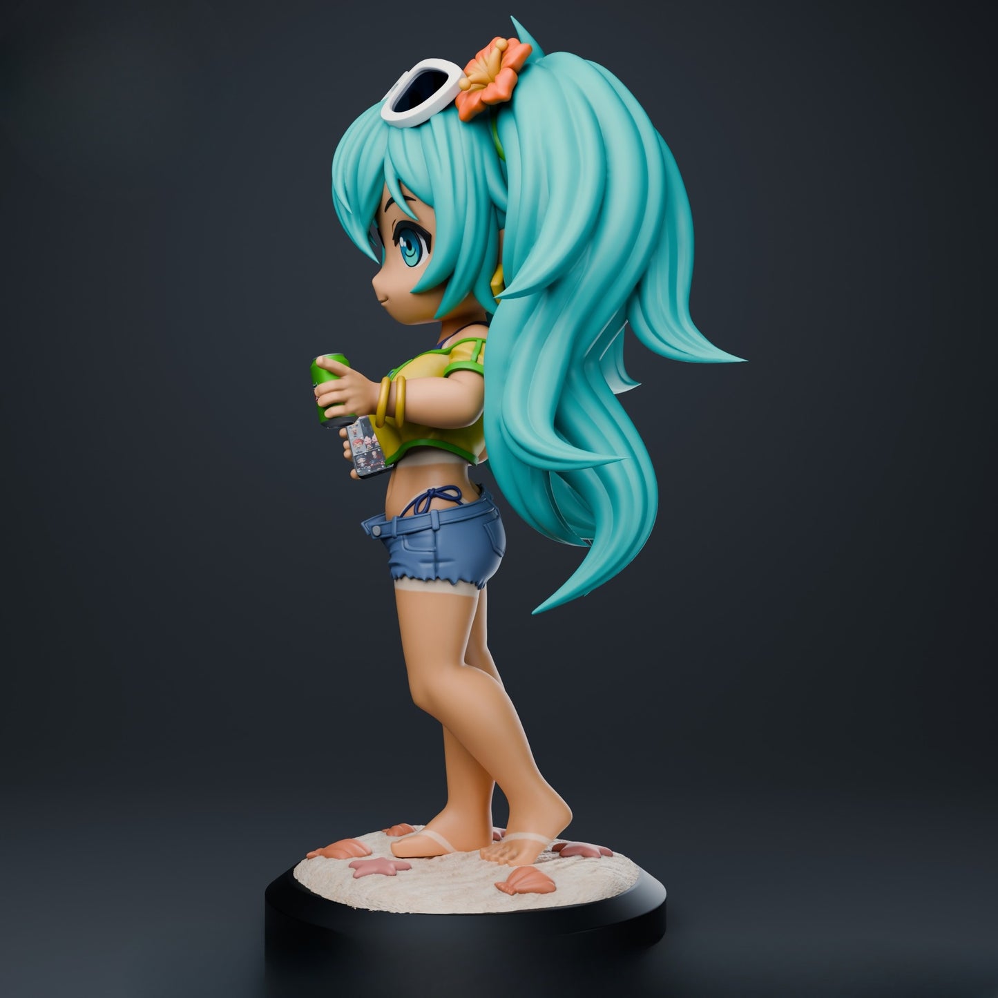 0840 Hatsune Miku Brazil - STL 3D Print Files