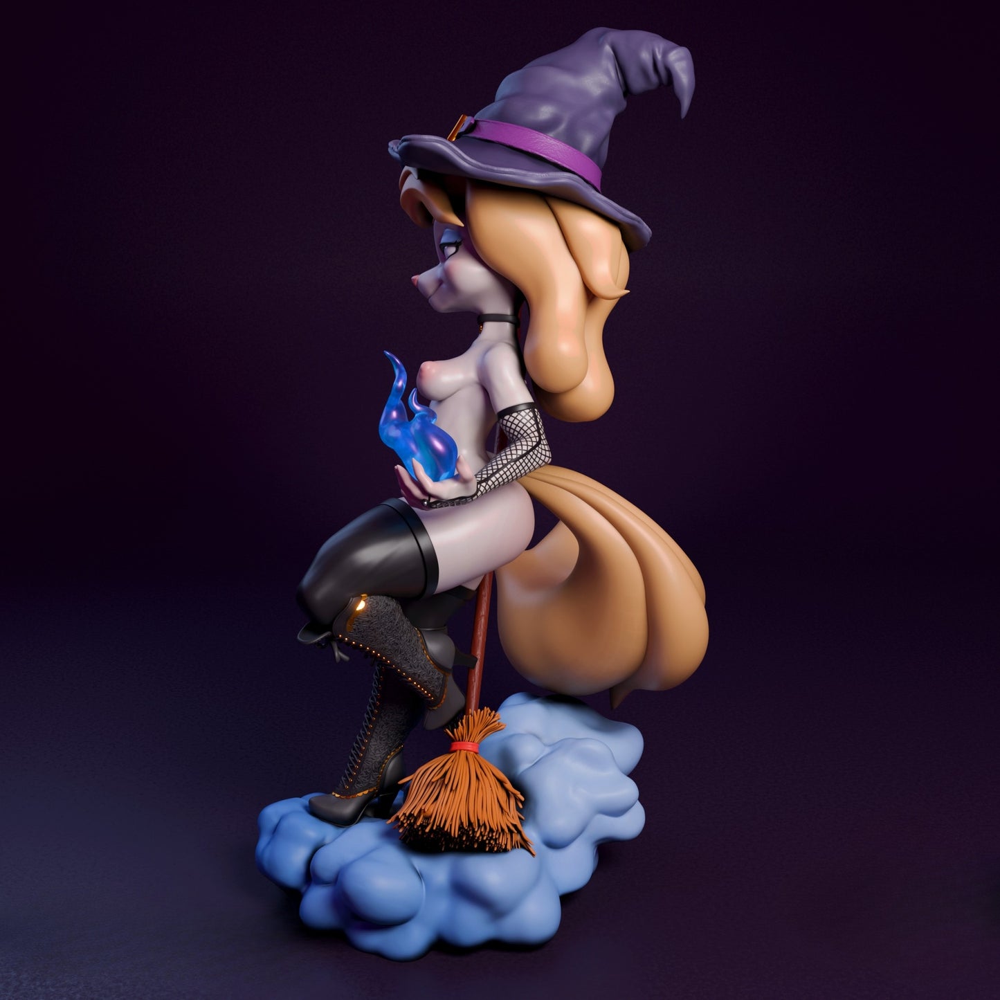 0742 Mink Witch NSFW - STL 3D Print Files