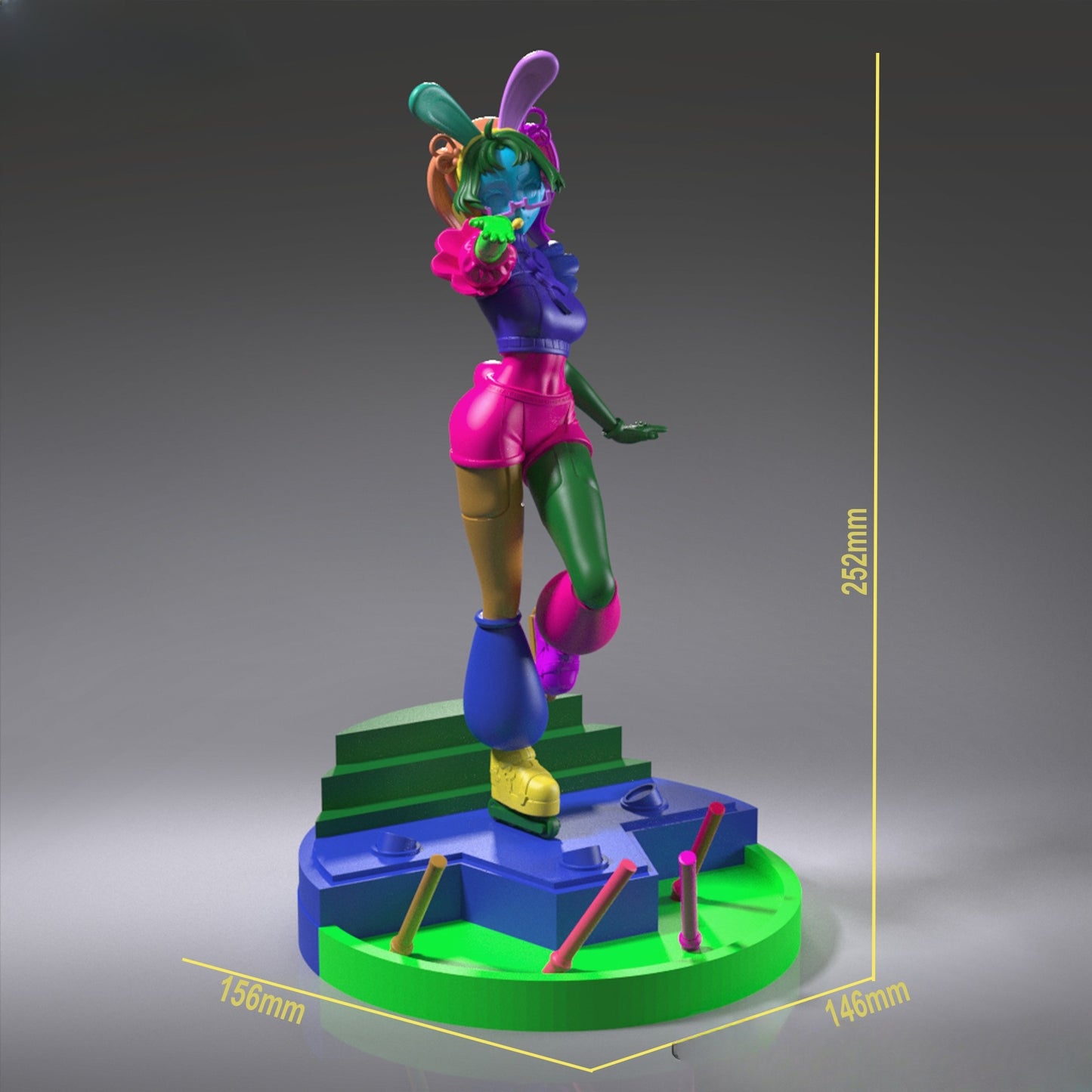 1225 Mai Pupuna Vtuber - STL 3D Print Files