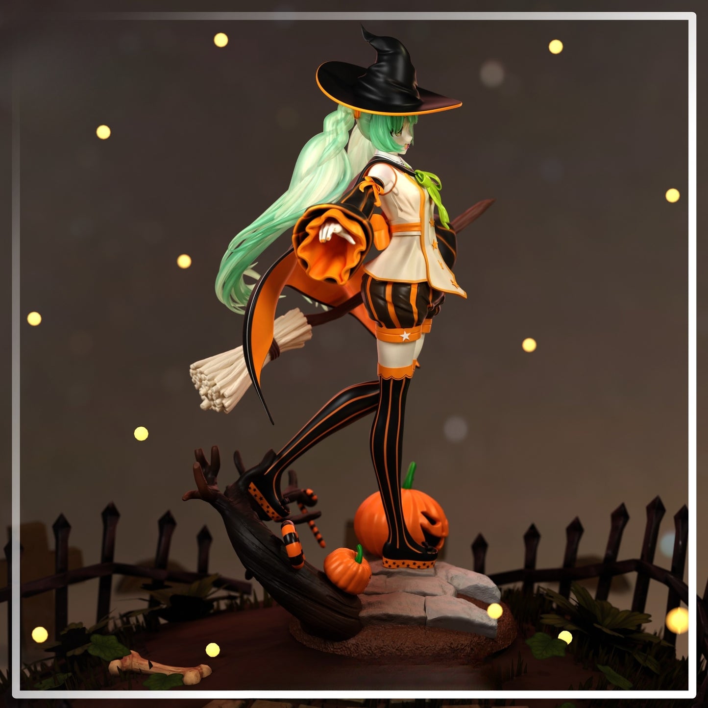 1590 Pumpkin Miku - STL 3D Print Files