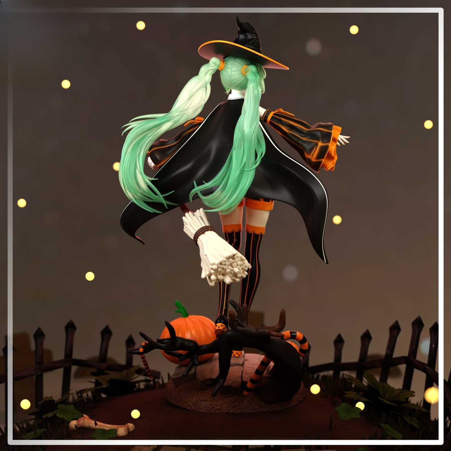 1590 Pumpkin Miku - STL 3D Print Files