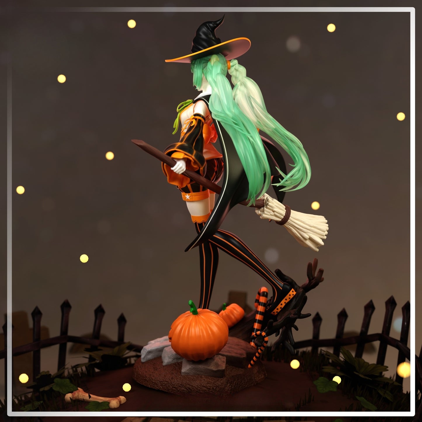 1590 Pumpkin Miku - STL 3D Print Files