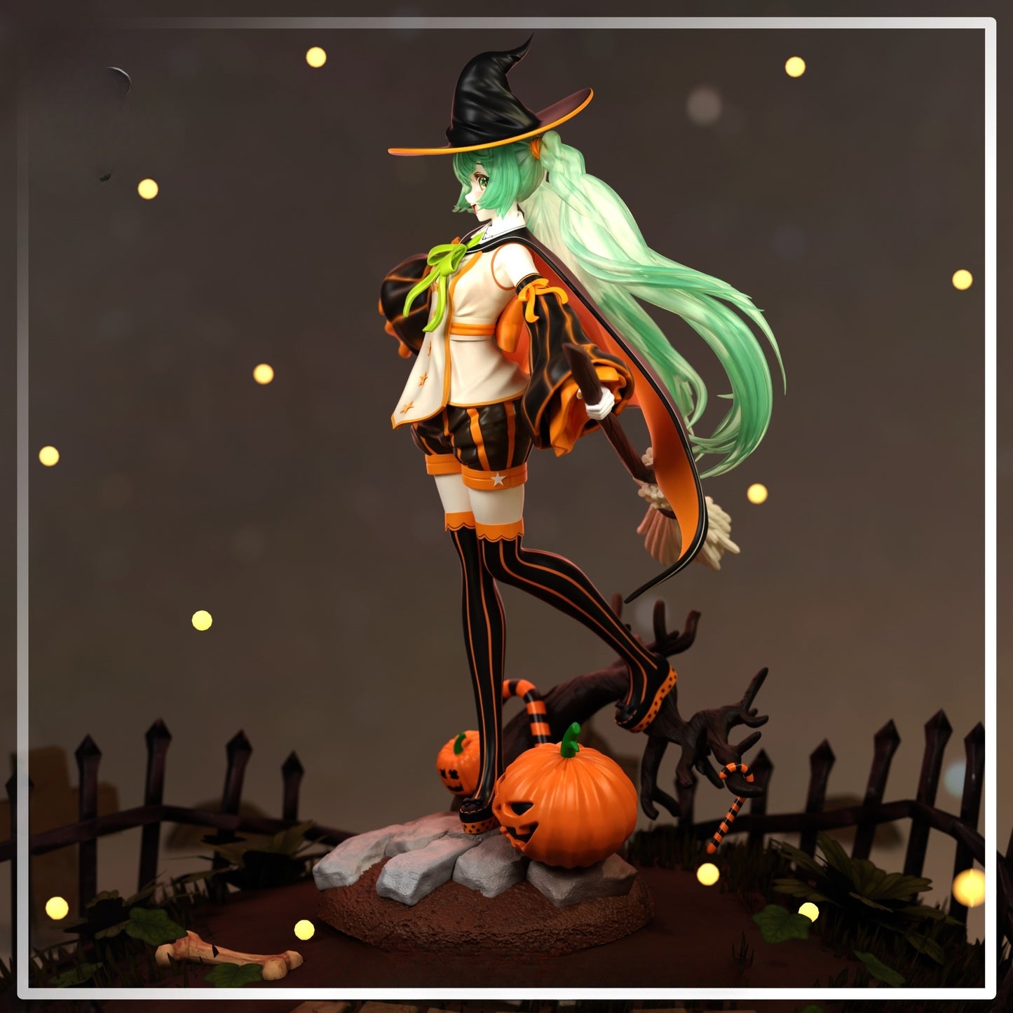 1590 Pumpkin Miku - STL 3D Print Files