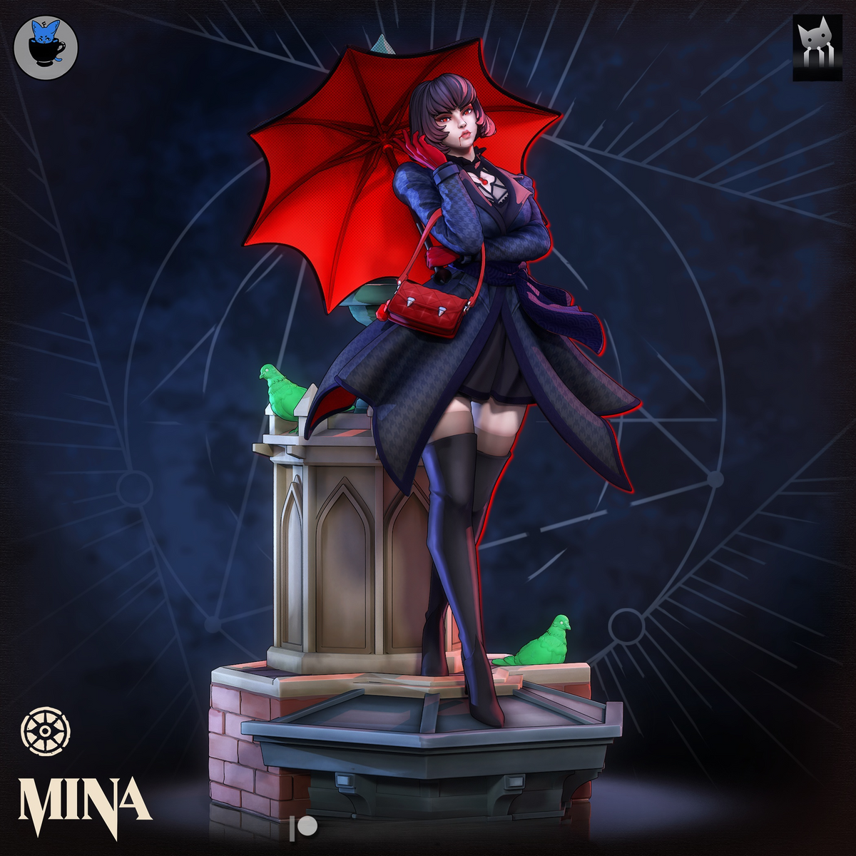 1784 Mina_Deadlock - STL 3D Print Files